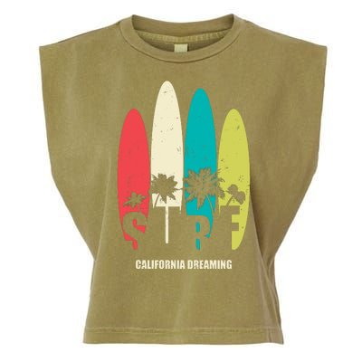 Surf California Dreaming  Garment-Dyed Women's Muscle Tee