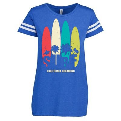 Surf California Dreaming  Enza Ladies Jersey Football T-Shirt