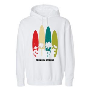 Surf California Dreaming  Garment-Dyed Fleece Hoodie