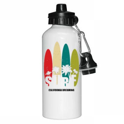 Surf California Dreaming  Aluminum Water Bottle 