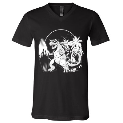 Surf-Zilla  V-Neck T-Shirt