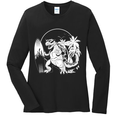 Surf-Zilla  Ladies Long Sleeve Shirt