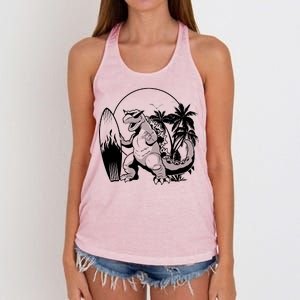 Surf-Zilla  Women's Knotted Racerback Tank