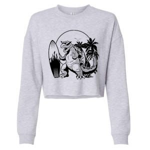 Surf-Zilla  Cropped Pullover Crew