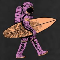 Surfer Astronaut Cool Comfort Performance Bucket Hat