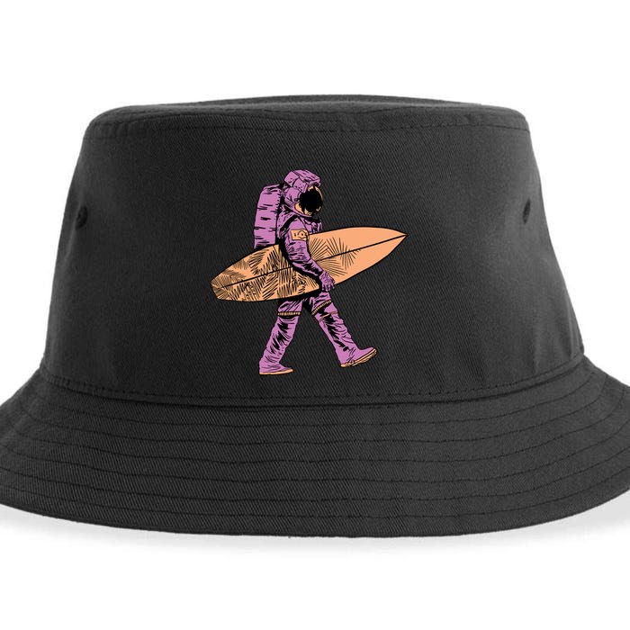 Surfer Astronaut Sustainable Bucket Hat