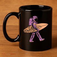 Surfer Astronaut 11oz C Handle Ceramic Mug