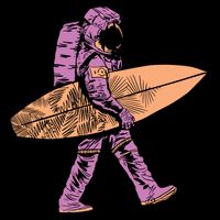 Surfer Astronaut Bag