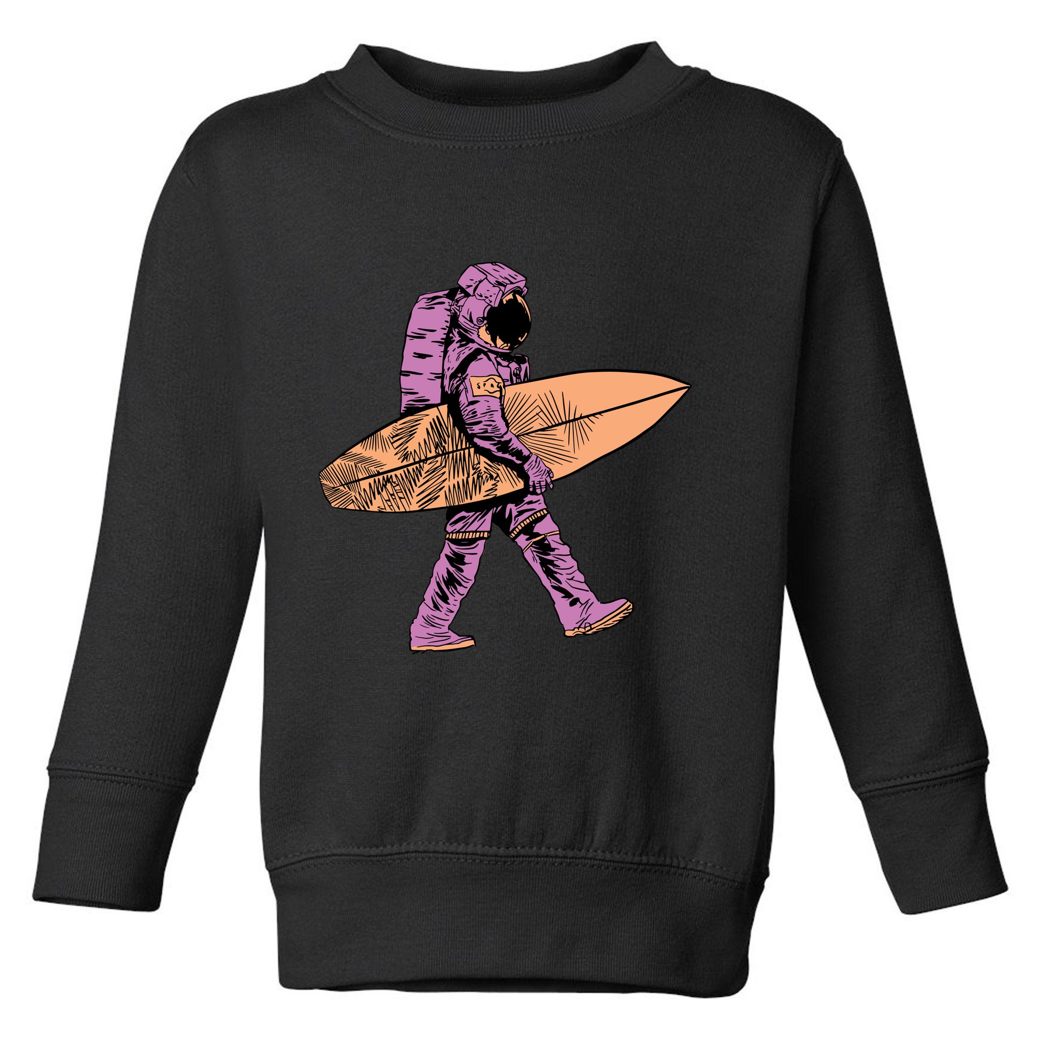 Surfer Astronaut Toddler Sweatshirt
