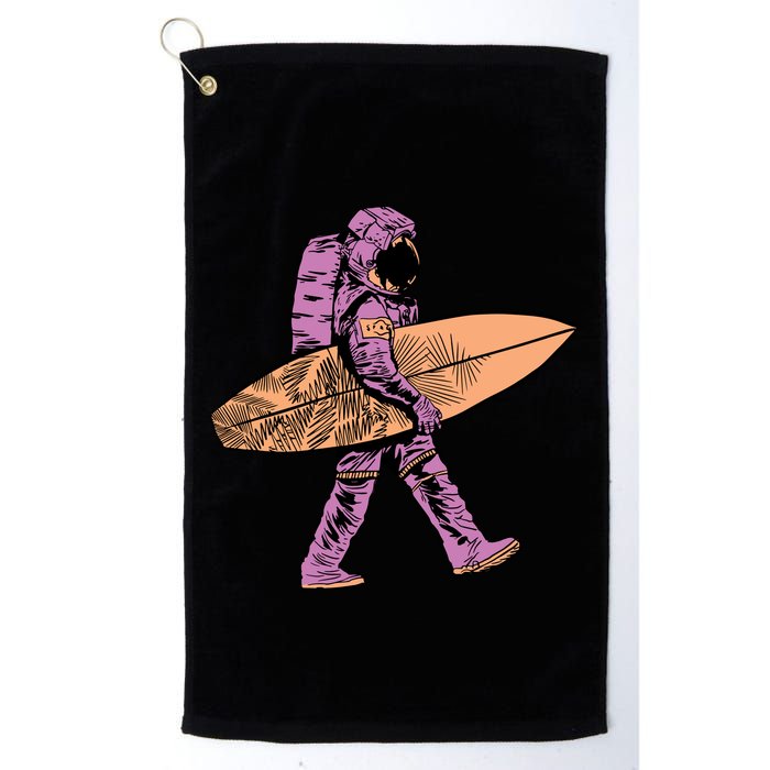 Surfer Astronaut Golf Towel