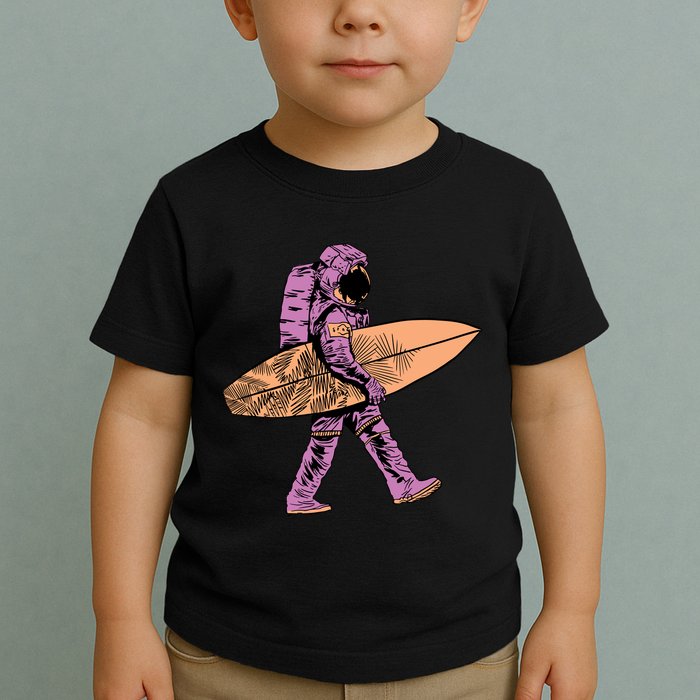 Surfer Astronaut Toddler T-Shirt
