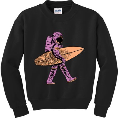 Surfer Astronaut Kids Sweatshirt