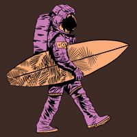 Surfer Astronaut Apron