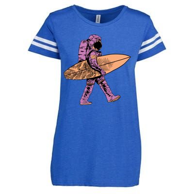 Surfer Astronaut Enza Ladies Jersey Football T-Shirt