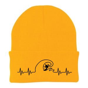 Surfer Heartbeat Pulse Knit Cap Winter Beanie