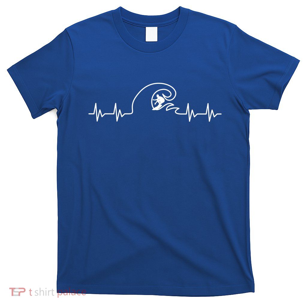 Surfer Heartbeat Pulse T-Shirt