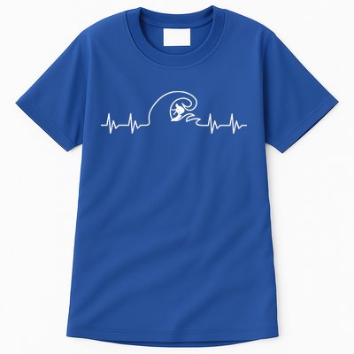 Surfer Heartbeat Pulse Tall T-Shirt