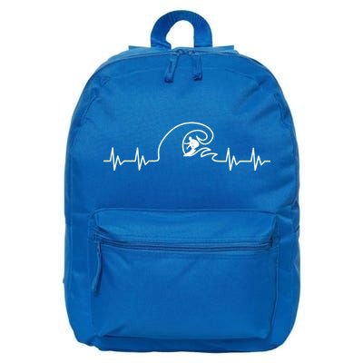 Surfer Heartbeat Pulse 16 in Basic Backpack