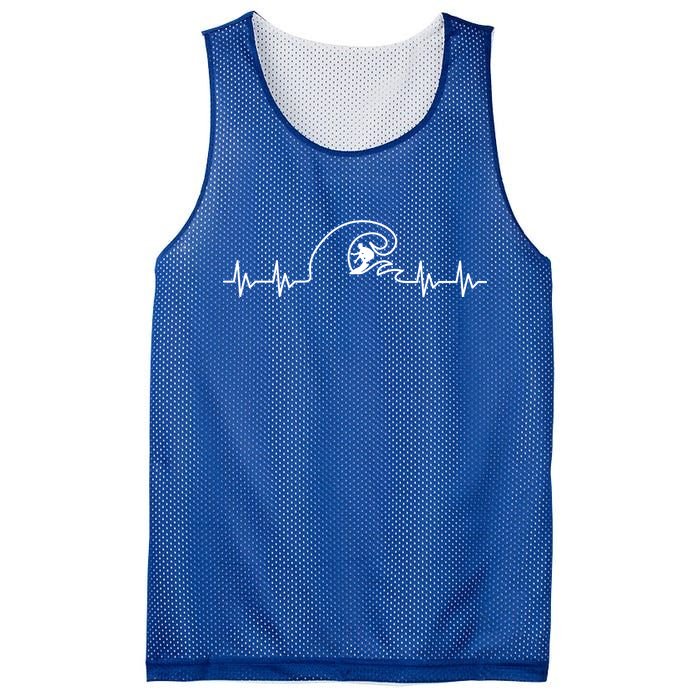 Surfer Heartbeat Pulse Mesh Reversible Basketball Jersey Tank