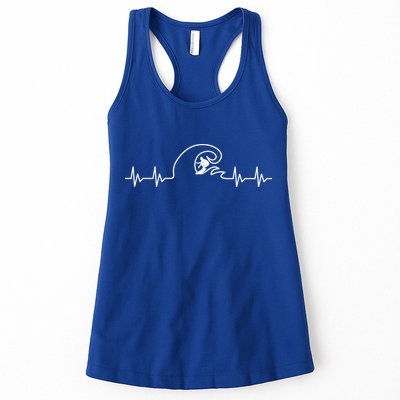 Surfer Heartbeat Pulse Womens Tank Top