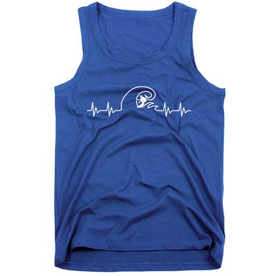 Surfer Heartbeat Pulse Tank Top