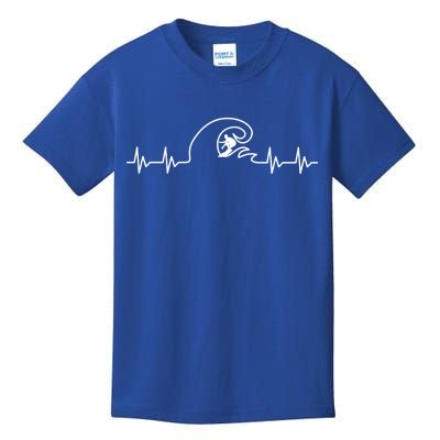 Surfer Heartbeat Pulse Kids T-Shirt