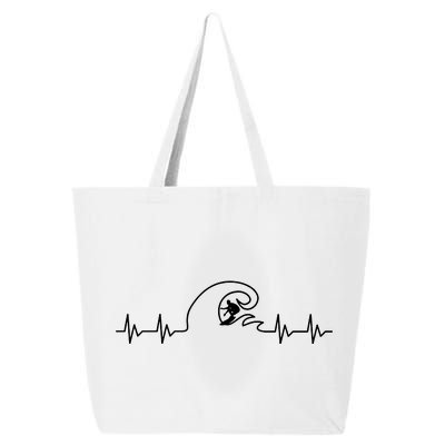 Surfer Heartbeat Pulse 25L Jumbo Tote