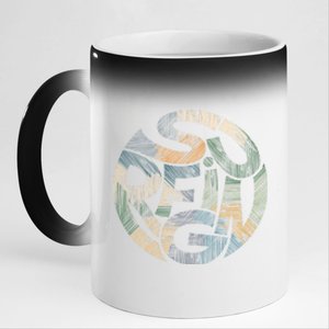 Surfing 11oz Black Color Changing Mug