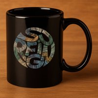 Surfing 11oz C Handle Ceramic Mug