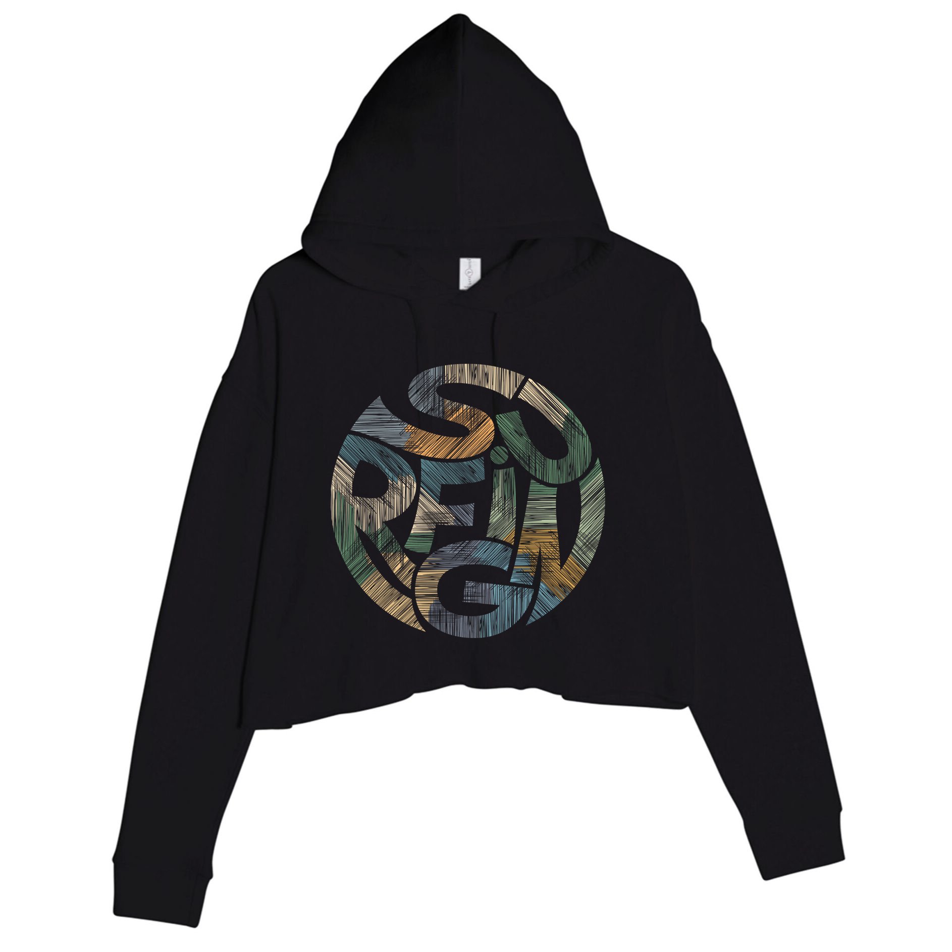 Surfing Crop Fleece Hoodie