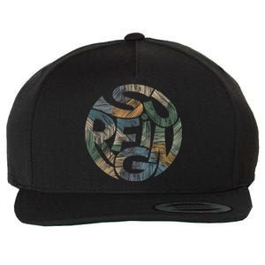 Surfing Wool Snapback Cap