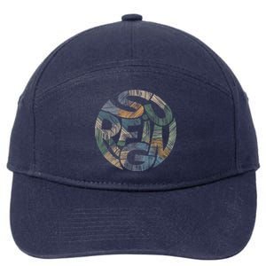 Surfing 7-Panel Snapback Hat