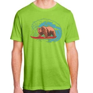 Surfing Bear Adult ChromaSoft Performance T-Shirt