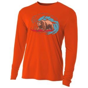 Surfing Bear Cooling Performance Long Sleeve Crew