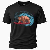 Surfing Bear Cooling Performance Crew T-Shirt