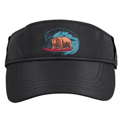 Surfing Bear Adult Drive Performance Visor