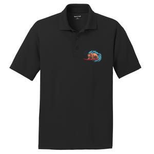 Surfing Bear PosiCharge RacerMesh Polo