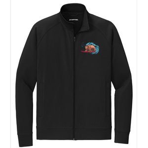 Surfing Bear Stretch Full-Zip Cadet Jacket