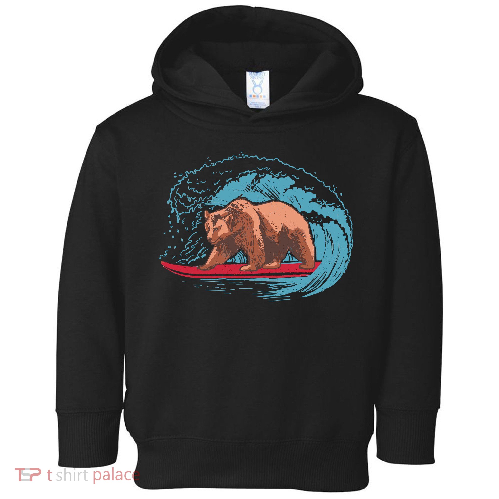 Surfing Bear Toddler Hoodie