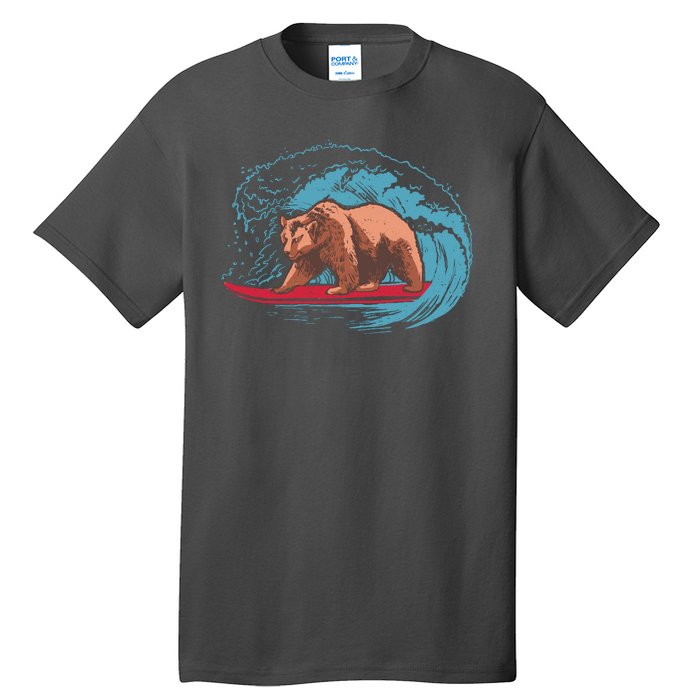 Surfing Bear Tall T-Shirt