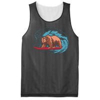 Surfing Bear Mesh Reversible Basketball Jersey Tank