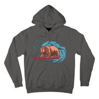 Surfing Bear Tall Hoodie