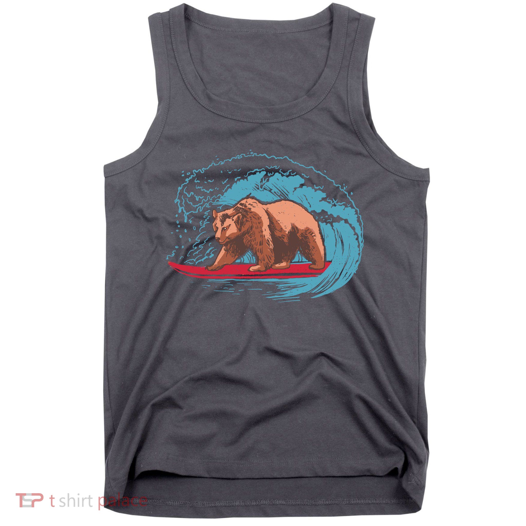 Surfing Bear Tank Top