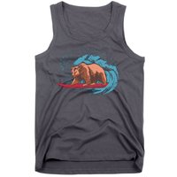 Surfing Bear Tank Top