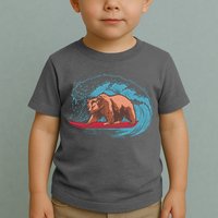 Surfing Bear Toddler T-Shirt