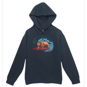 Surfing Bear Urban Pullover Hoodie