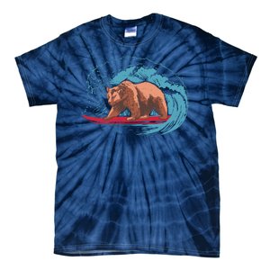 Surfing Bear Tie-Dye T-Shirt