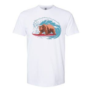 Surfing Bear Softstyle CVC T-Shirt