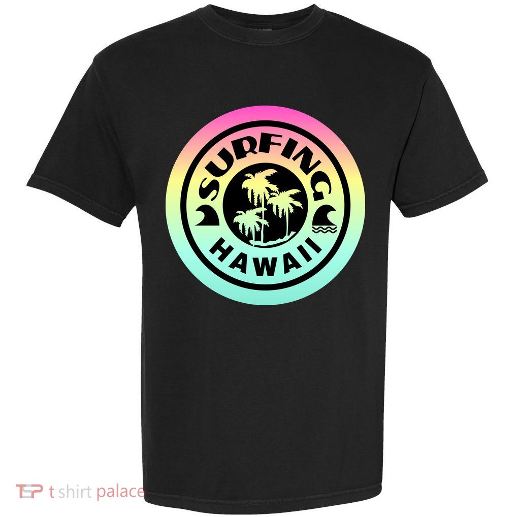 Surfing Hawaii Logo Garment-Dyed Heavyweight T-Shirt