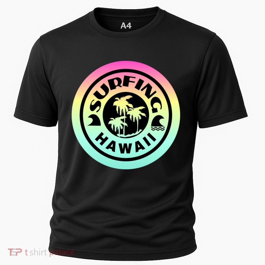 Surfing Hawaii Logo Cooling Performance Crew T-Shirt